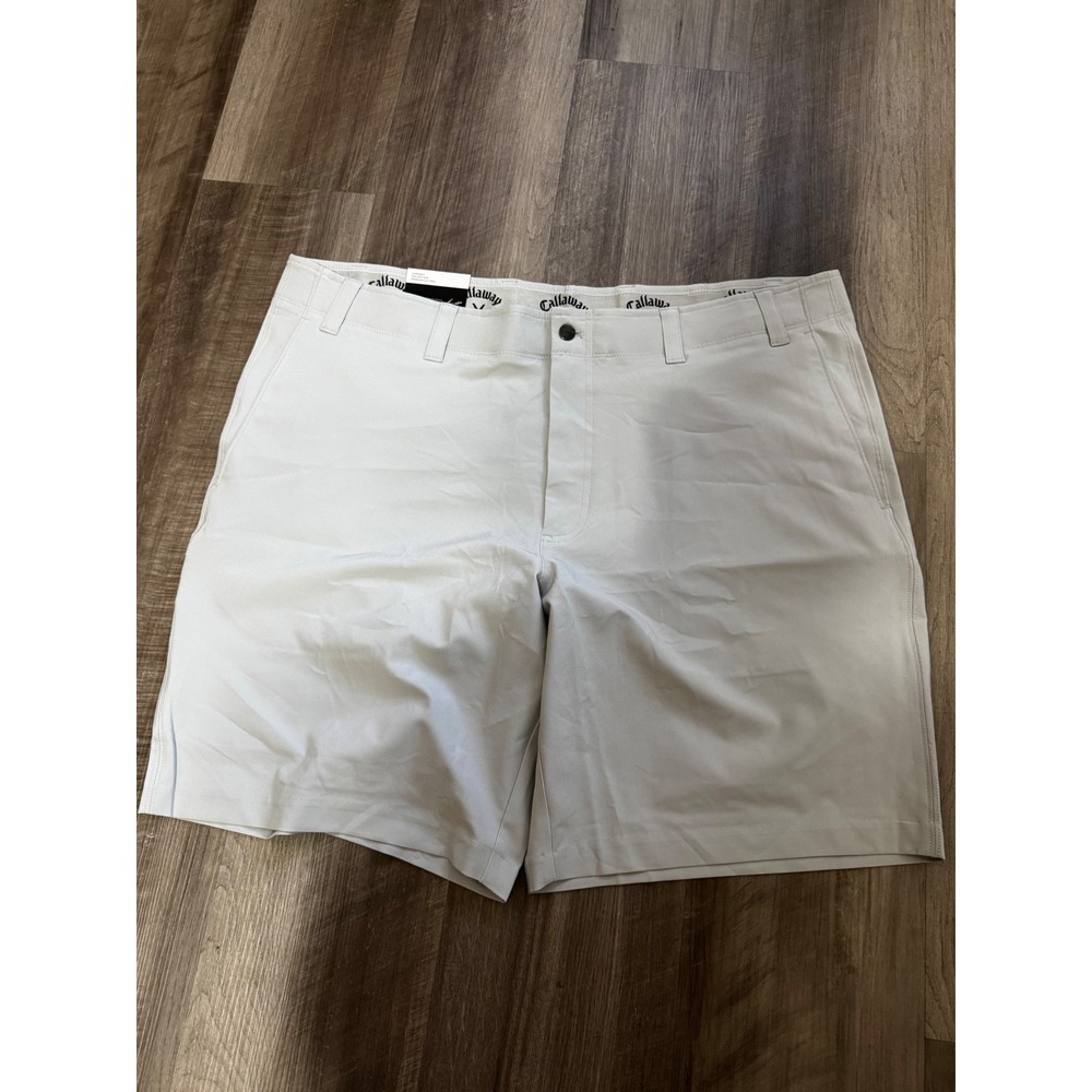 Callaway Mens Performance Golf Shorts Grey Opti-Dri Stretch 9in Inseam 40 NEW